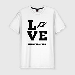 Футболка slim-fit Need for Speed love classic, цвет: белый