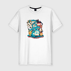 Футболка slim-fit Cute Anime, цвет: белый