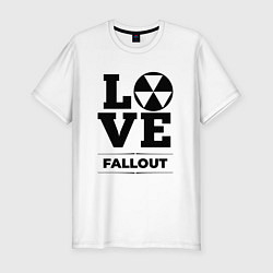 Мужская slim-футболка Fallout love classic