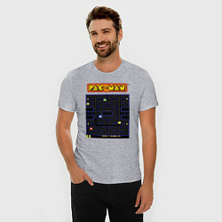 Футболка slim-fit Pac-Man на ZX-Spectrum, цвет: меланж — фото 2