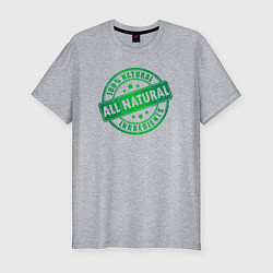 Мужская slim-футболка Натуральные ингредиенты