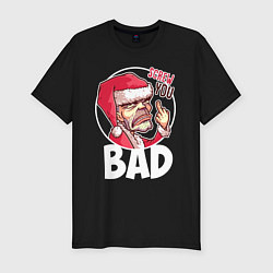Мужская slim-футболка Bad Santa - Screw you