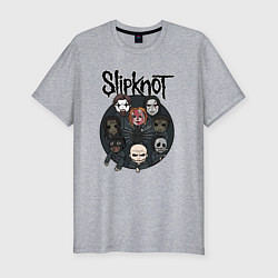 Футболка slim-fit Slipknot art fan, цвет: меланж