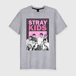 Мужская slim-футболка Stray Kids boy band