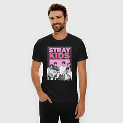 Футболка slim-fit Stray Kids boy band, цвет: черный — фото 2