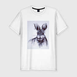 Мужская slim-футболка Rabbit symbol 2023