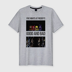 Футболка slim-fit Freddy good and bad, цвет: меланж