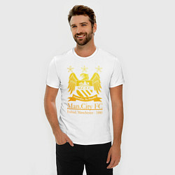 Футболка slim-fit Manchester City gold, цвет: белый — фото 2