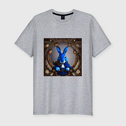 Мужская slim-футболка Кролик хранитель