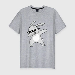 Мужская slim-футболка Кролик ДЭБ
