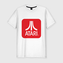 Мужская slim-футболка Atari logo