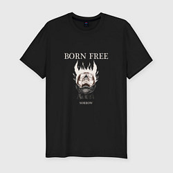 Мужская slim-футболка Born free sorrow