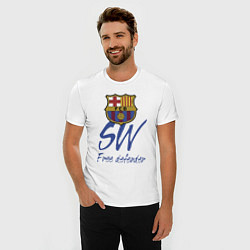 Футболка slim-fit Barcelona - Spain - sweeper, цвет: белый — фото 2