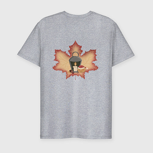 Мужская slim-футболка Скоро Зима / Меланж – фото 2