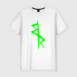 Мужская slim-футболка Logotype - Cyberpunk: Edgerunners