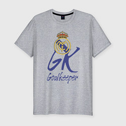 Мужская slim-футболка Real Madrid - Spain - goalkeeper