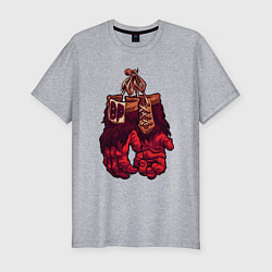 Мужская slim-футболка Beast pop boxing