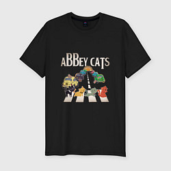 Футболка slim-fit Abbey cats, цвет: черный