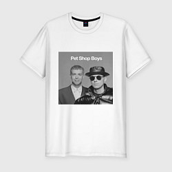 Мужская slim-футболка Pet shop boys