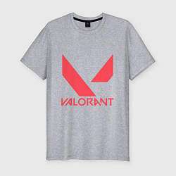 Футболка slim-fit Valorant - logo, цвет: меланж