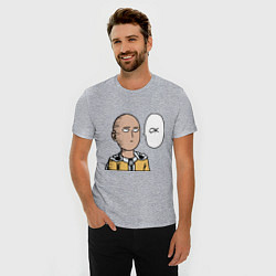 Футболка slim-fit Saitama - OK, цвет: меланж — фото 2