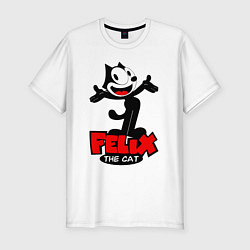 Мужская slim-футболка Felix the cat