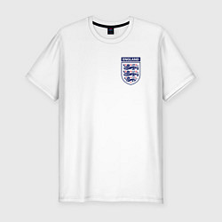Мужская slim-футболка Сборная Англии логотип