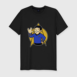 Мужская slim-футболка Spoke - vault boy