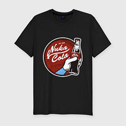 Мужская slim-футболка Nuka cola sticker