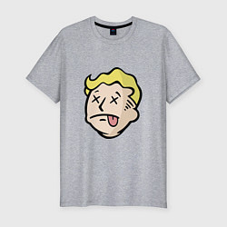 Мужская slim-футболка Dead vault boy