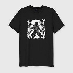 Мужская slim-футболка Ninja of darkness