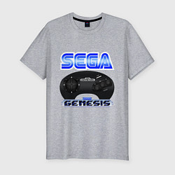 Мужская slim-футболка Sega genesis joystick