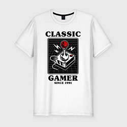 Мужская slim-футболка Классический геймер
