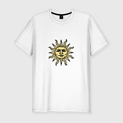 Мужская slim-футболка Dark Souls - воины солнца