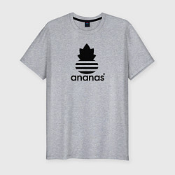 Футболка slim-fit Ananas - Adidas, цвет: меланж