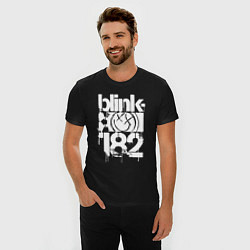 Футболка slim-fit Stencil white logo, цвет: черный — фото 2