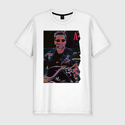 Мужская slim-футболка Arnold Schwarzenegger - movie star