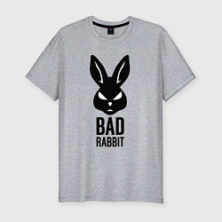 Футболка slim-fit Bad rabbit, цвет: меланж