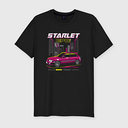 Мужская slim-футболка Toyota Starlet ep81