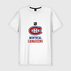 Футболка slim-fit Монреаль Канадиенс - НХЛ, цвет: белый