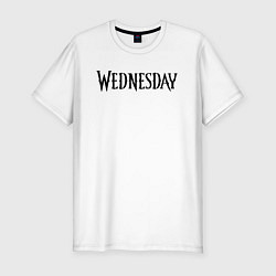 Футболка slim-fit Logo black Wednesday, цвет: белый