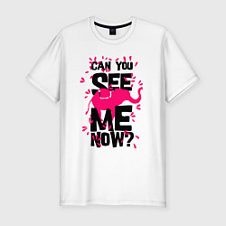 Мужская slim-футболка Неужели ты меня не видишь