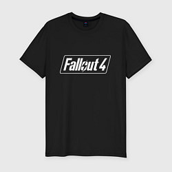 Футболка slim-fit Fallout 4 - computer game - action, цвет: черный
