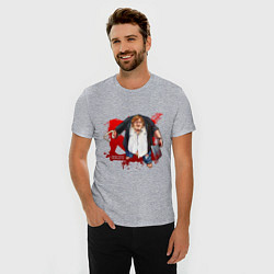 Футболка slim-fit Gabe Newell - Dota 2, цвет: меланж — фото 2