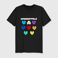 Мужская slim-футболка Undertale - души 8 людей