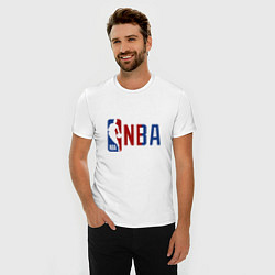 Футболка slim-fit NBA - big logo, цвет: белый — фото 2