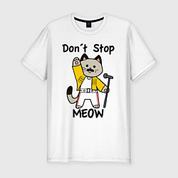 Футболка slim-fit Freddy MEOWcury, цвет: белый