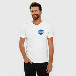 Футболка slim-fit Марк в стиле NASA, цвет: белый — фото 2