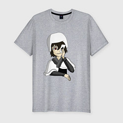 Футболка slim-fit Достоевский с картой, цвет: меланж
