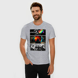 Футболка slim-fit Pink floyd albums, цвет: меланж — фото 2